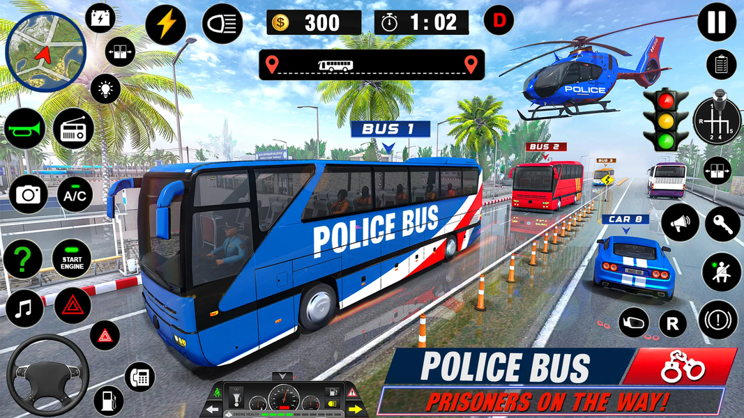 Police Bus Simulator Bus Games - عکس بازی موبایلی اندروید