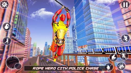 Cyber Rope Hero in Spider Game - Gameplay image of android game