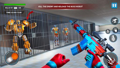 Prison Escape Robot Car Games - Gameplay image of android game