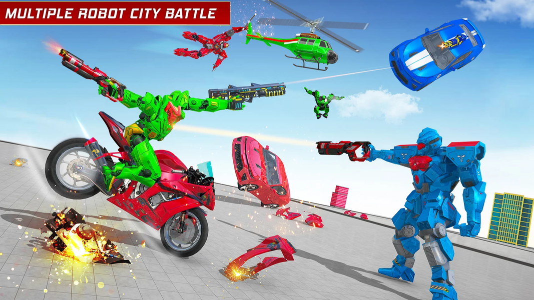 Police Dino Robot Car Game 3d - Image screenshot of android app