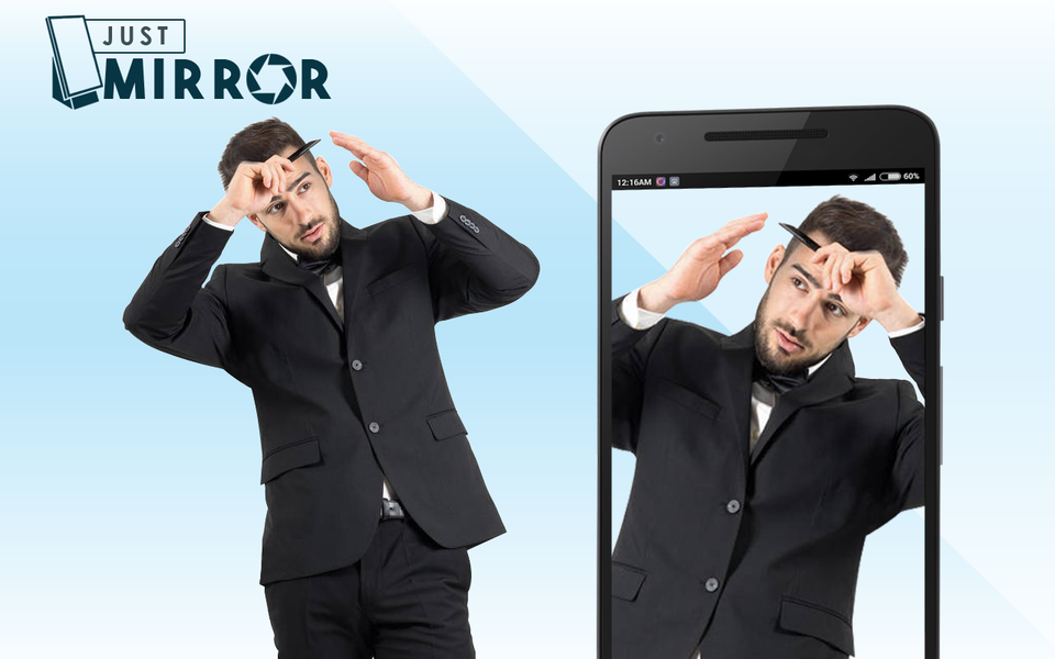 Just Mirror – Mobile Mirror - Image screenshot of android app