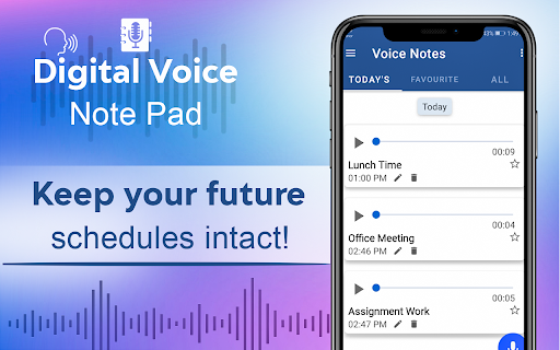 Digital Voice Note Pad - Image screenshot of android app