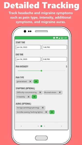 Headache and Migraine Tracker - Image screenshot of android app