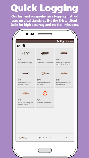 Poop Tracker - Toilet Log - Image screenshot of android app