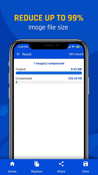 Reduce Photo Size - Downsize - Image screenshot of android app