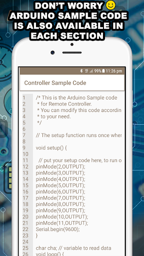 Arduino Bluetooth Controller - Image screenshot of android app
