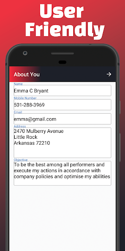 Resume Builder US - Image screenshot of android app