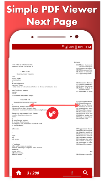 Simple PDF viewer Free - عکس برنامه موبایلی اندروید