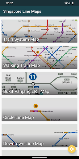 Singapore Metro Map MRT & LRT - عکس برنامه موبایلی اندروید