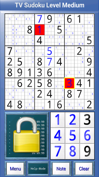 TV Sudoku: ۴x۴, ۹x۹ and ۱۶x۱۶ - عکس برنامه موبایلی اندروید