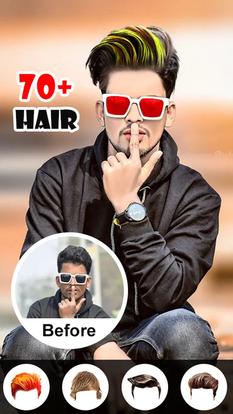 Man Hairstyle Photo Editor۲۰۲۴ - عکس برنامه موبایلی اندروید
