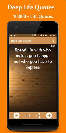 Deep Life Quotes - Image screenshot of android app