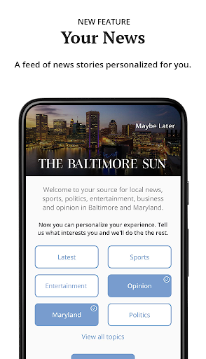 Baltimore Sun - عکس برنامه موبایلی اندروید