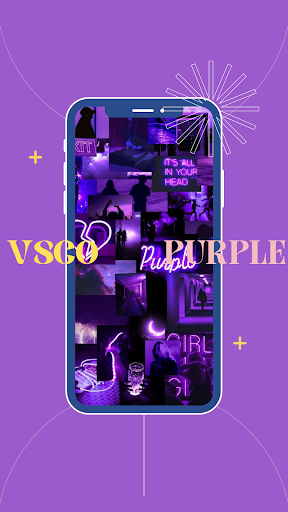 VSCO Girl Wallpaper | VSCO Girl Wallpaper purple - Image screenshot of android app