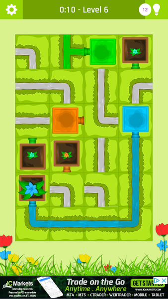 Splash of Plants pipeline game - Gameplay image of android game