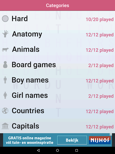 Word Hunt - Gameplay image of android game