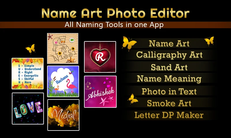 Name Art Photo Editing App Ai - عکس برنامه موبایلی اندروید