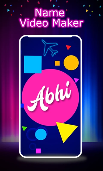 Name Video Maker With Song - عکس برنامه موبایلی اندروید