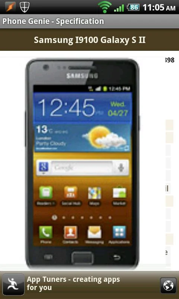 Phone Genie - GSMArena Browser - Image screenshot of android app