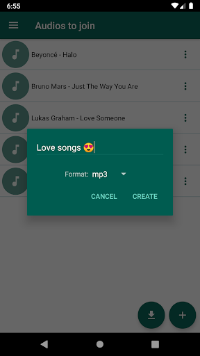 Audio Joiner - عکس برنامه موبایلی اندروید