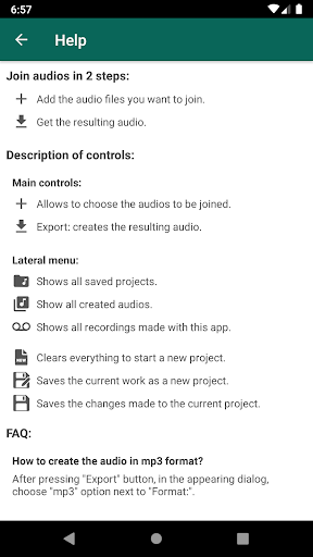 Audio Joiner - عکس برنامه موبایلی اندروید