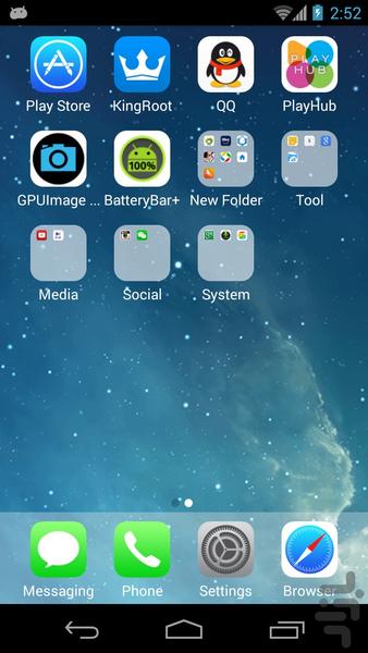 لانچر iOS9 - عکس برنامه موبایلی اندروید