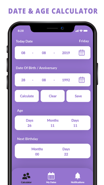 Age Calculator - Image screenshot of android app