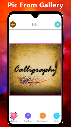 Calligraphy Font App - عکس برنامه موبایلی اندروید