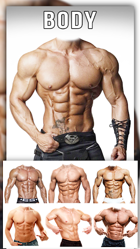 Man Abs Editor: Men Six pack, - Image screenshot of android app