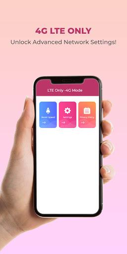 4G LTE Mode - 4G LTE Only - Image screenshot of android app