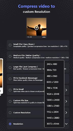 Compress & Resize Video - عکس برنامه موبایلی اندروید