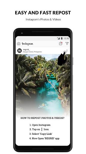 Regrid - Repost for Instagram - عکس برنامه موبایلی اندروید