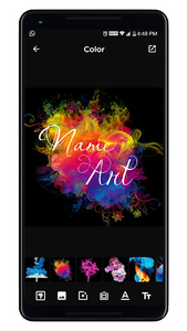 Smoke Name Art Maker - Image screenshot of android app