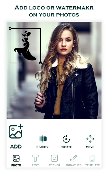 Watermark: Logo, Text on Photo - عکس برنامه موبایلی اندروید