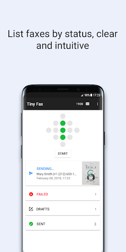 Tiny Fax - Send Fax from Phone - Image screenshot of android app