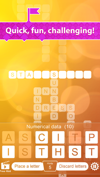Crossword Climber - Gameplay image of android game