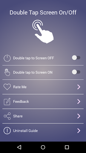 Double Tap Screen On/Off - عکس برنامه موبایلی اندروید