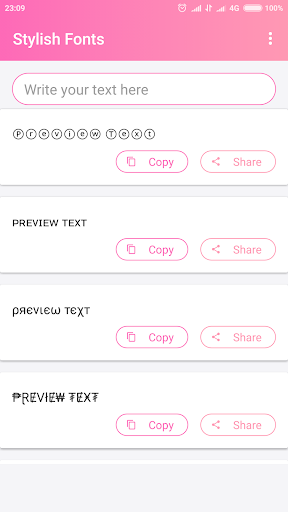 Stylish Fonts - Image screenshot of android app