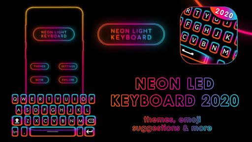 Neon Keyboad 2020 : Neon LED Keyboard - Image screenshot of android app