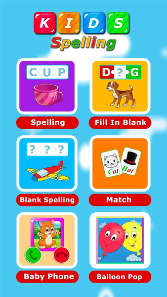 Kids Spelling - عکس بازی موبایلی اندروید