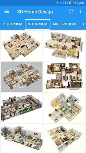 ۳D Home Designs: House Plan Designs & Videos - عکس برنامه موبایلی اندروید