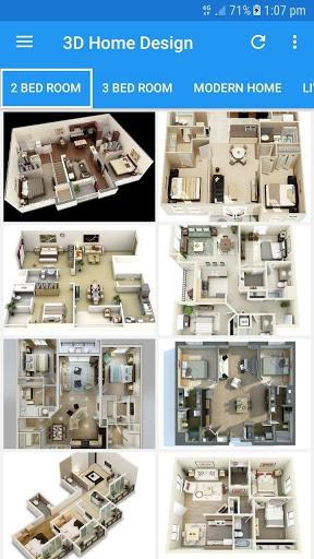 ۳D Home Designs: House Plan Designs & Videos - عکس برنامه موبایلی اندروید