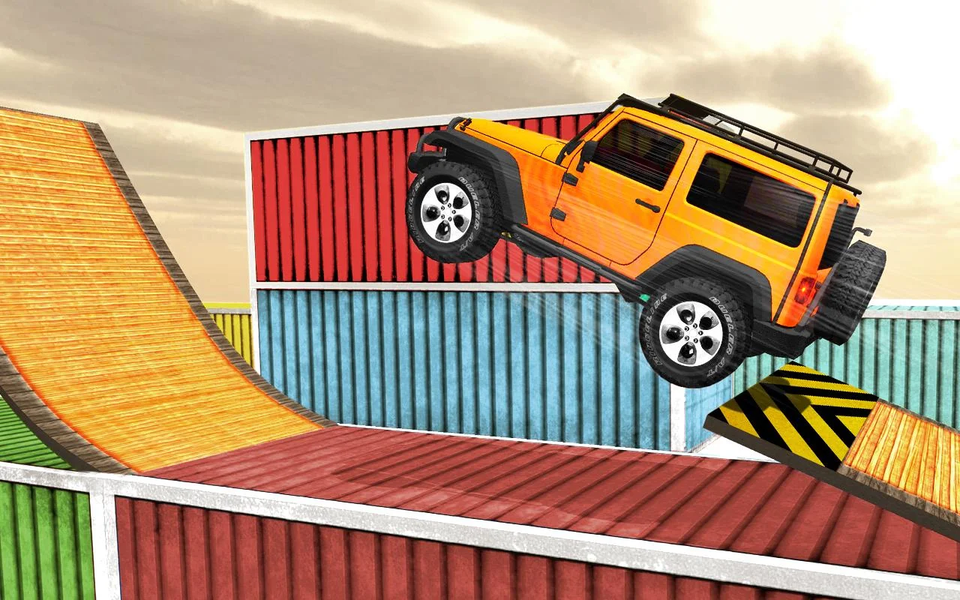 GT Jeep Impossible Mega Dangerous Track - Gameplay image of android game