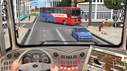 City Coach Bus Driving Sim 3D - Gameplay image of android game