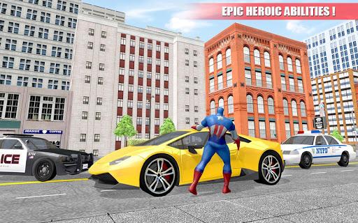 Miami Rope Hero Street Gangster Crime Simulator - Gameplay image of android game