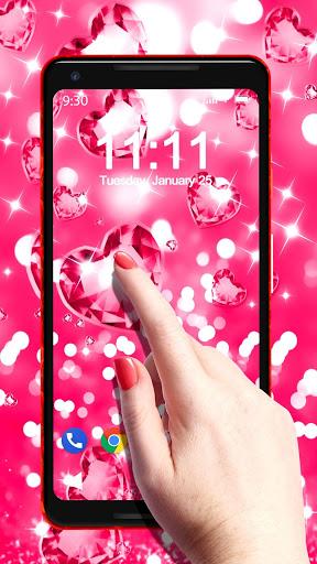 Bling Bling Diamond APUS Live Wallpaper - Image screenshot of android app