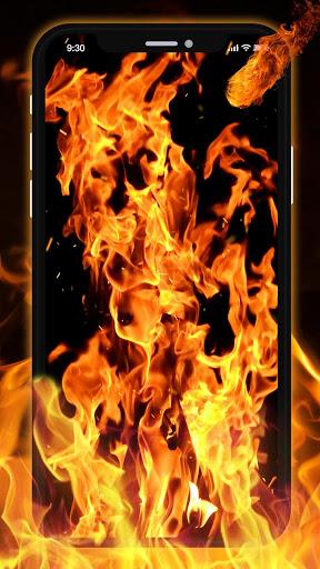 Burning flame Live Wallpaper - Image screenshot of android app
