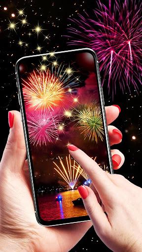 Fireworks APUS Launcher live wallpaper - Image screenshot of android app