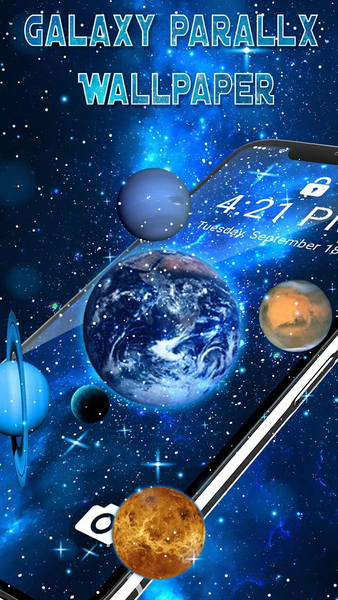 Galaxy Parallax Live Wallpaper - Image screenshot of android app