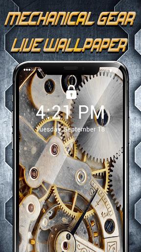 Mechanical Gear APUS Live Wallpaper - Image screenshot of android app